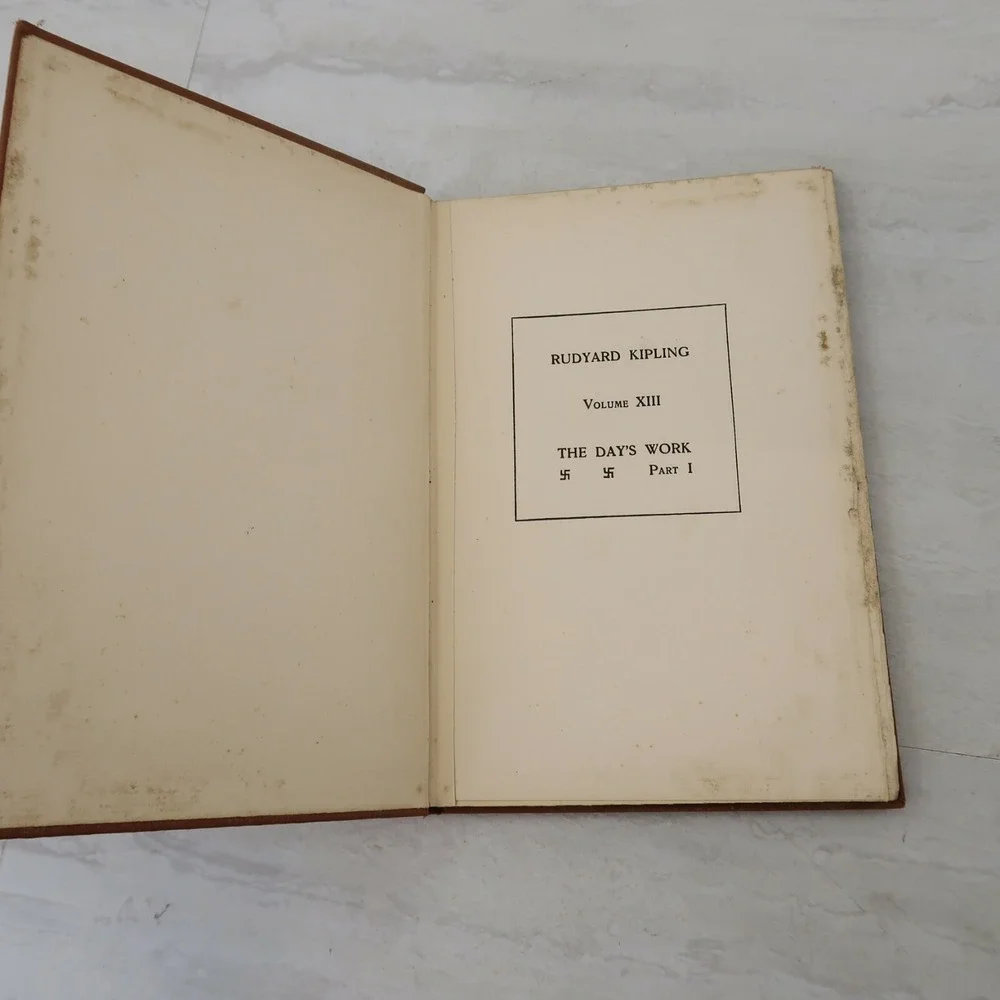 The Day's Work Part One Rudyard Kipling 1914 Hard Cover
